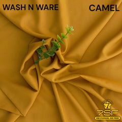 MEN'UNSTITCHED FIROZA WASHNWARE-CAMEL