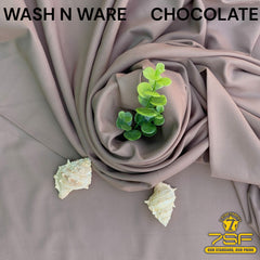 MEN' UNSTITCHED FIROZA WASHNWARE-CHOCOLATE
