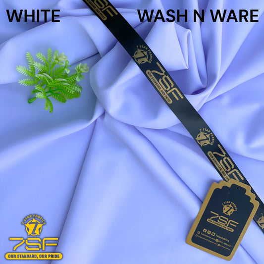 MEN'UNSTITCHED FIROZA WASHNWARE-WHITE
