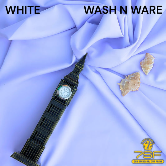 MEN'UNSTITCHED FIROZA WASHNWARE-WHITE