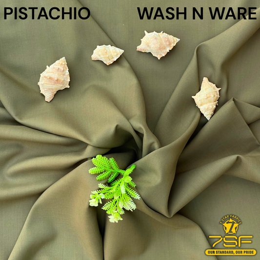 MEN'UNSTITCHED FIROZA WASHNWARE-PISTACHIO