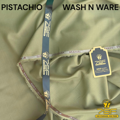 MEN'UNSTITCHED FIROZA WASHNWARE-PISTACHIO