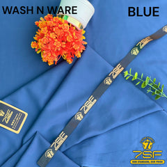 MEN'UNSTITCHED FIROZA WASHNWARE-BLUE