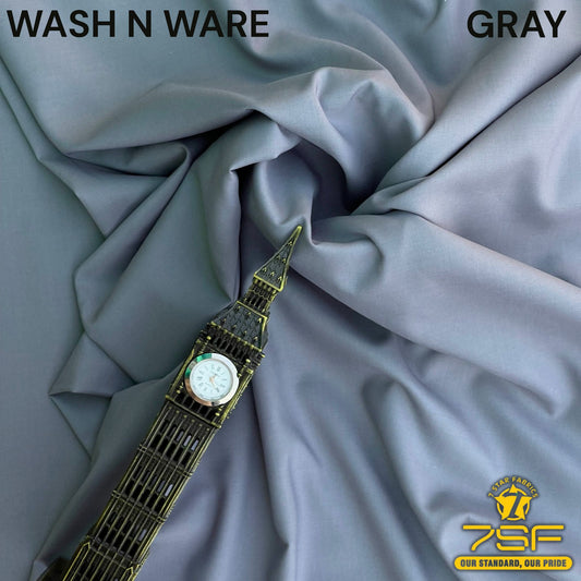 MEN' UNSTITCHED FIROZA WASHNWARE-GRAY