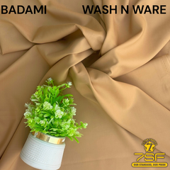 MEN' UNSTITCHED FIROZA WASHNWARE-BADAMI