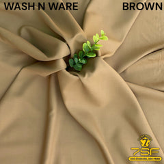 MEN'UNSTITCHED FIROZA WASHNWARE-BROWN